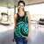 Turquoise New Zealand Mangopare Women Racerback Tank Aotearoa Maori Koru Style LT14