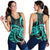 Turquoise New Zealand Mangopare Women Racerback Tank Aotearoa Maori Koru Style LT14