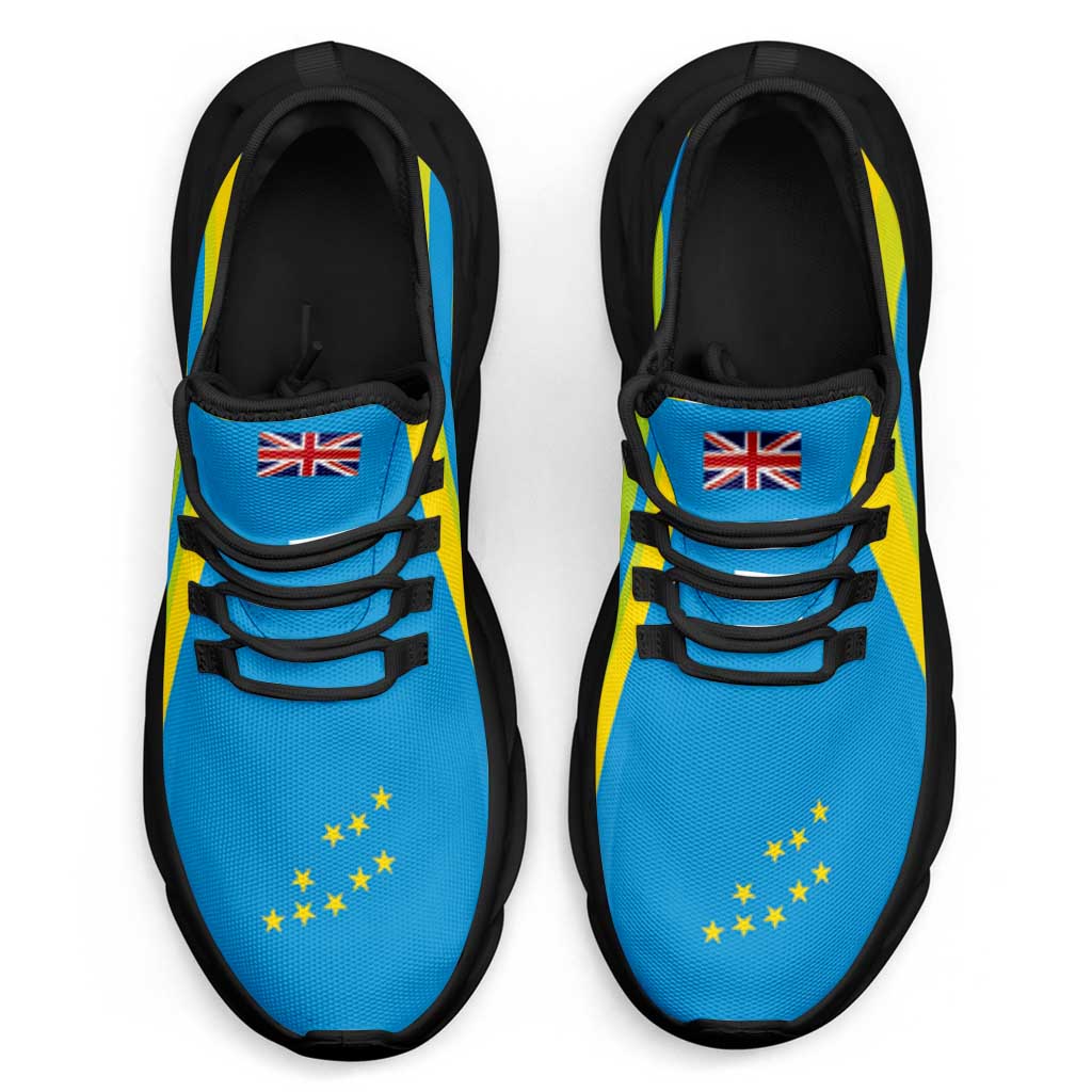 Tuvalu Clunky Sneakers Flag-Inspired Curve Style LT05 - Polynesian Pride