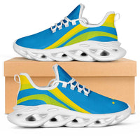 Tuvalu Clunky Sneakers Flag-Inspired Curve Style LT05 Cyan - Polynesian Pride