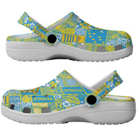 Tuvalu Manuia te Kilisimasi Clogs Shoes Pacific Patchwork Xmas Vibes - Polynesian Pride