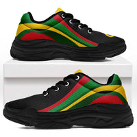 Vanuatu Chunky Sneakers Flag-Inspired Curve Style LT05 Colorful - Polynesian Pride