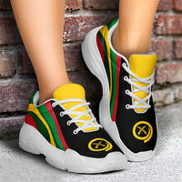 Vanuatu Chunky Sneakers Flag-Inspired Curve Style LT05 - Polynesian Pride