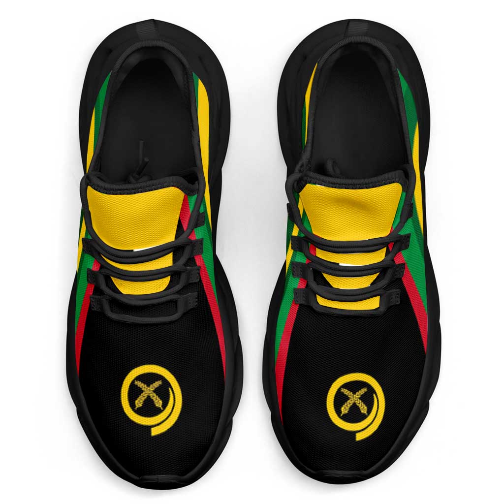 Vanuatu Clunky Sneakers Flag-Inspired Curve Style LT05 - Polynesian Pride