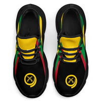Vanuatu Clunky Sneakers Flag-Inspired Curve Style LT05 - Polynesian Pride
