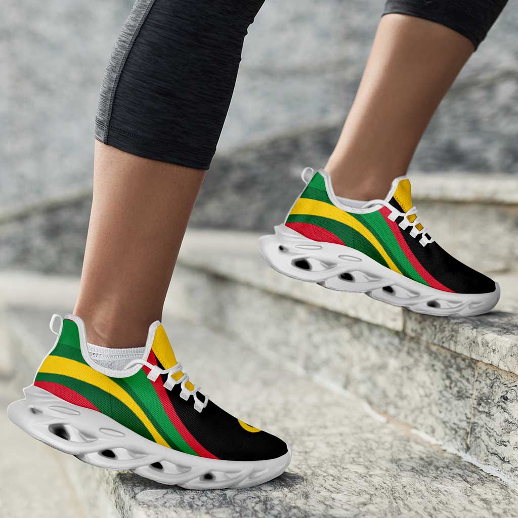 Vanuatu Clunky Sneakers Flag-Inspired Curve Style LT05 - Polynesian Pride