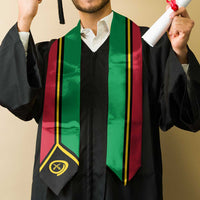 Vanuatu Graduation Stole Flag Style LT05 - Polynesian Pride