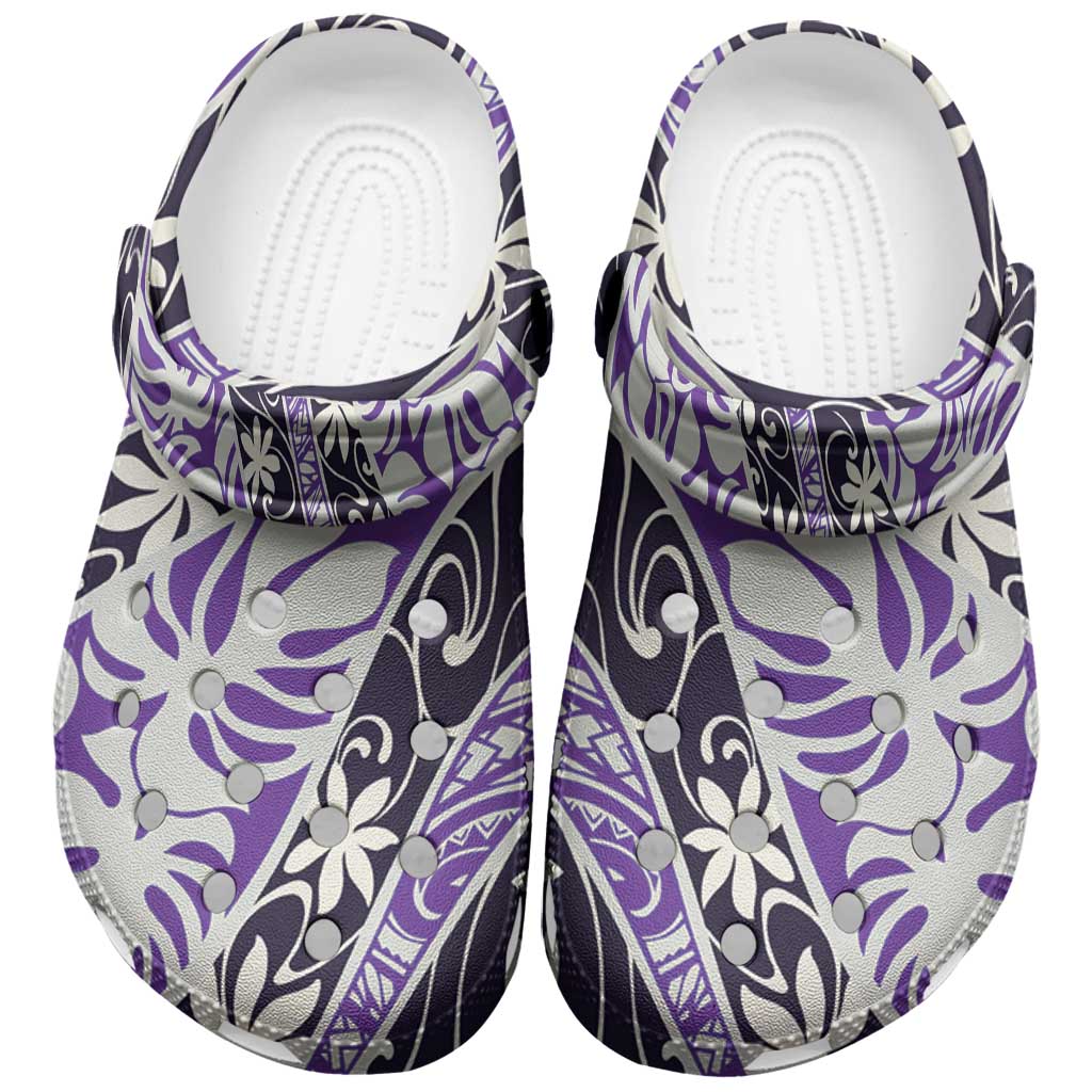 Vareau Tahiti Tiare Monstera Clogs Shoes Polynesian Pattern Curve Style - Polynesian Pride