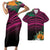 Polynesian Pride Matching Clothes For Couples Hawaii Pattern Bodycon Dress And Hawaii Shirt - Polynesian Pride