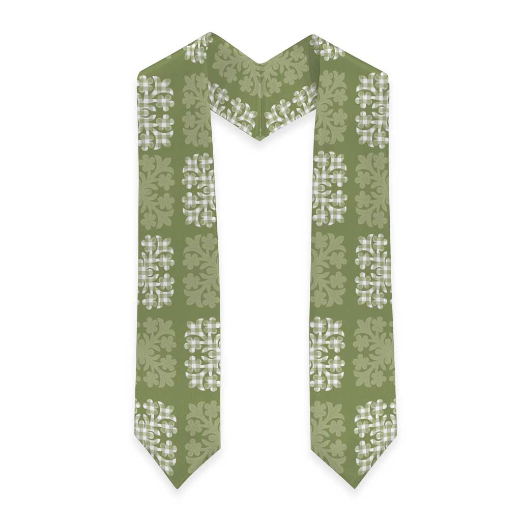Vesuvian Green Palaka Quilt Hawaii Graduation Stole Traditional Hawaii-plaid Pattern LT14 - Polynesian Pride