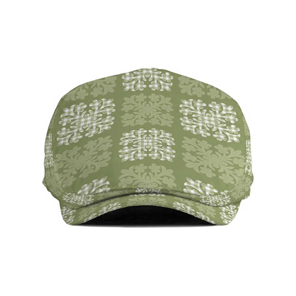 Vesuvian Green Palaka Quilt Hawaii Jeff Hat Traditional Hawaii-plaid Pattern - Polynesian Pride