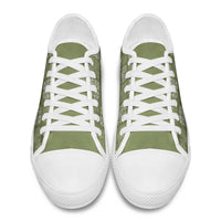 Vesuvian Green Palaka Quilt Hawaii Low Top Shoes Traditional Hawaii-plaid Pattern LT14 - Polynesian Pride