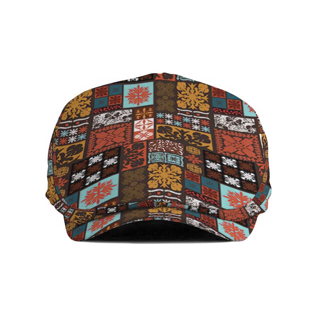 Vintage Hawaiian Quilting Patterns Jeff Hat Brown Style Tribal Fabric Patchwork - Polynesian Pride