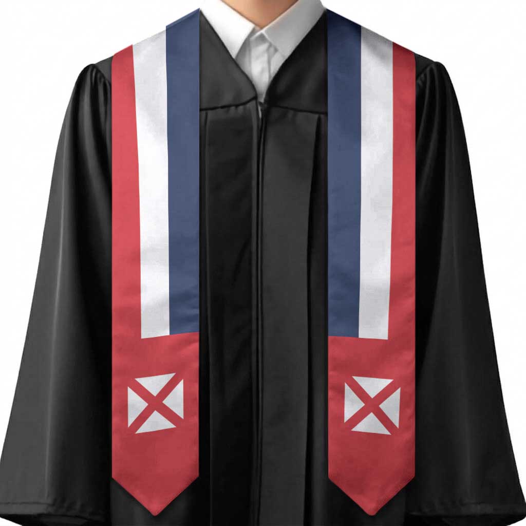 Wallis And Futuna Graduation Stole Flag Style LT05 - Polynesian Pride