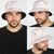White Sunday Lotu Tamaiti Bucket Hat Polynesian Wave Pastel Blush - Polynesian Pride
