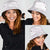 White Sunday Lotu Tamaiti Bucket Hat Polynesian Wave Pastel Mauve - Polynesian Pride