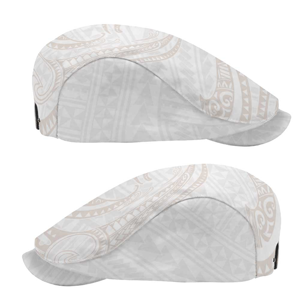 White Sunday Lotu Tamaiti Jeff Hat Polynesian Wave Pastel Nude - Polynesian Pride