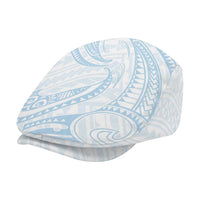White Sunday Lotu Tamaiti Jeff Hat Polynesian Wave Pastel Sky Blue - Polynesian Pride
