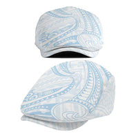 White Sunday Lotu Tamaiti Jeff Hat Polynesian Wave Pastel Sky Blue - Polynesian Pride