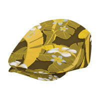 Yellow Banana Leaf Hawaii Jeff Hat Lau Maia Plumeria Tropical Summer Vibes