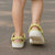 Yellow Hawaiian Quilt Clogs Shoes Hawaii Pineapple Monstera Palaka Motifs - Polynesian Pride