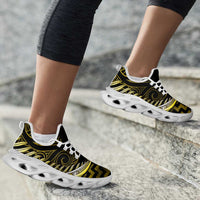 Yellow Matariki New Zealand Clunky Sneakers Maori Poutama Galaxy Vibes LT14 - Polynesian Pride