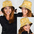Yellow Palaka Quilt Hawaii Bucket Hat Traditional Hawaii-plaid Pattern - Polynesian Pride