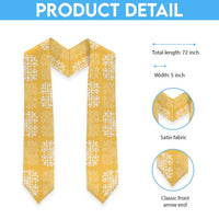 Yellow Palaka Quilt Hawaii Graduation Stole Traditional Hawaii-plaid Pattern LT14 - Polynesian Pride