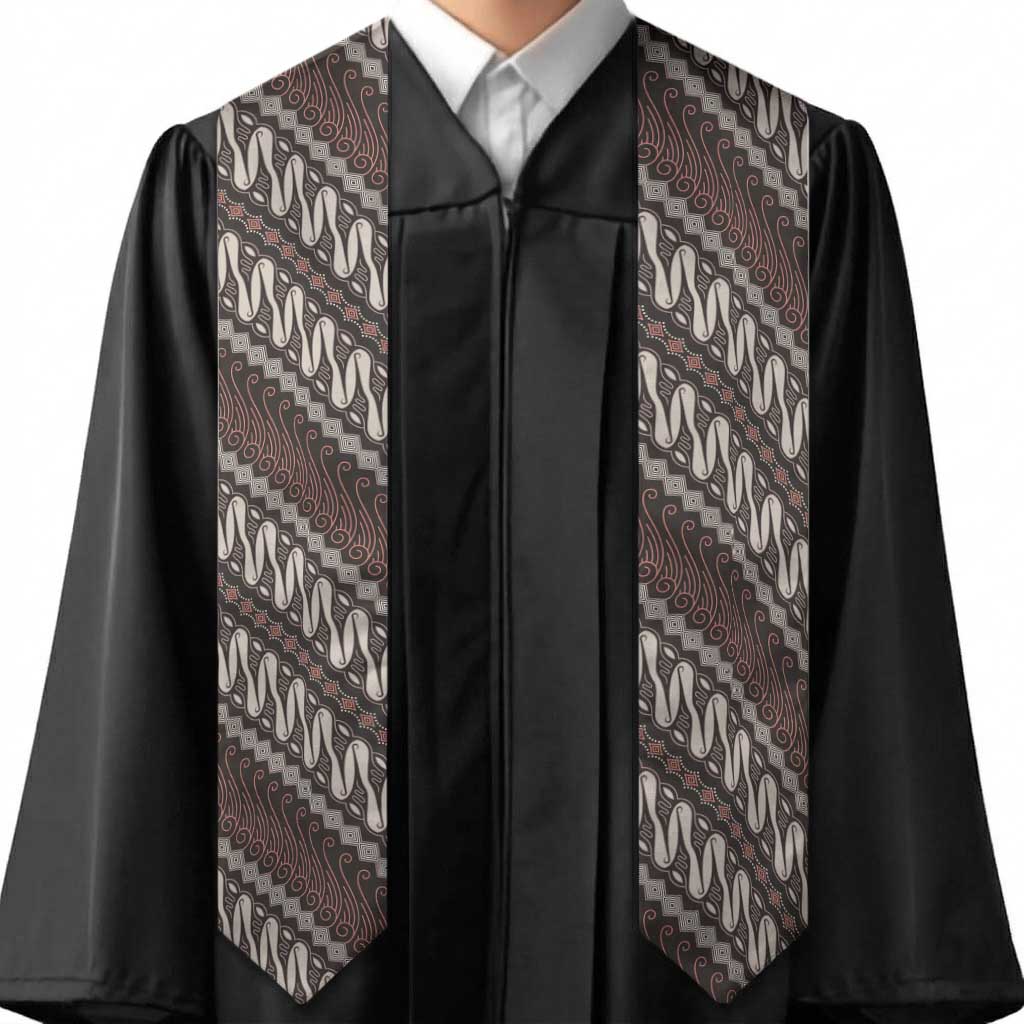 Yogyakarta Parang Batik Motifs Graduation Stole Indonesian Traditional Pattern