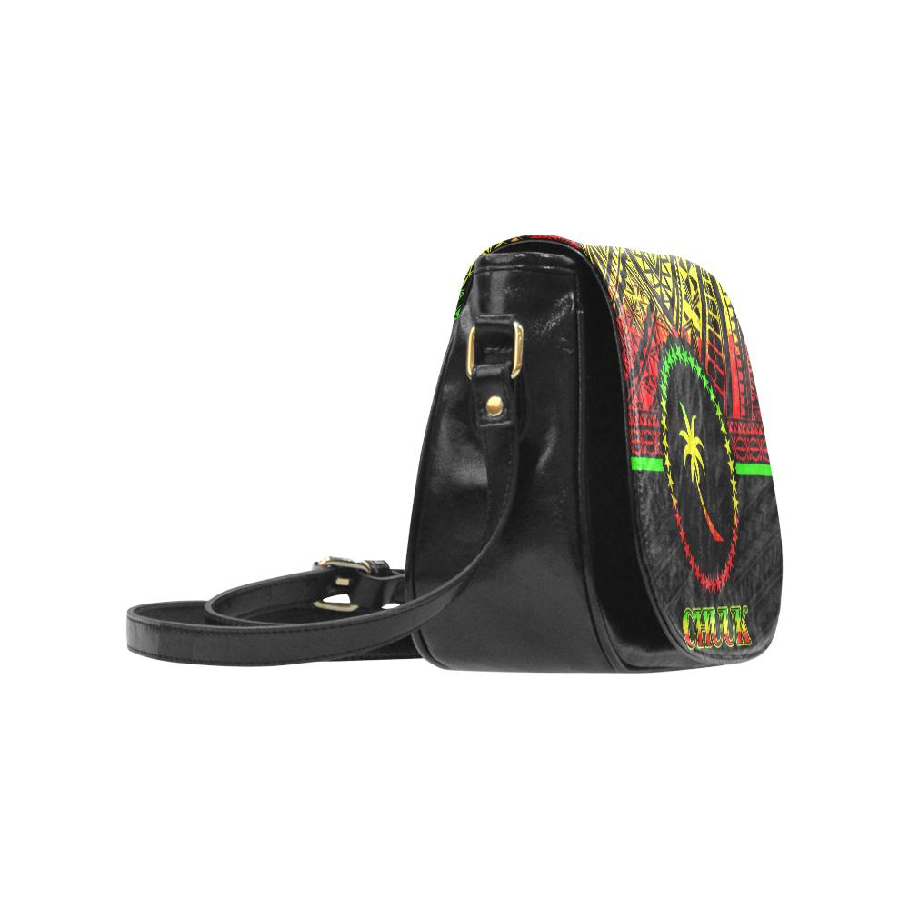 Chuuk States Classic Saddle Bag - Reggae Color Version - Polynesian Pride