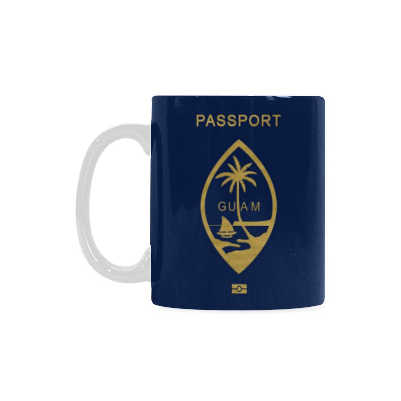 Guam Passport White Mug One Style One Size Blue - Polynesian Pride
