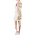 Polynesian Sleeveless V Neck Dress - White Turtle Yellow - Polynesian Pride