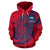Samoa Zip up Hoodie Samoa Coat of Arms Liberal Shark in Courageous TH0 - Polynesian Pride