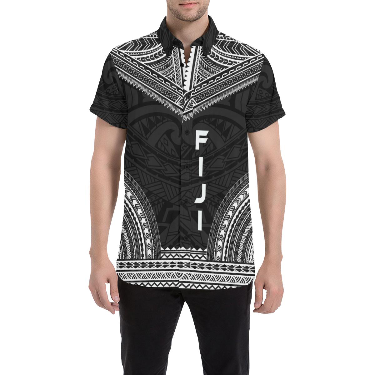 Fiji Polynesian Chief Shirt - Black Version - Polynesian Pride