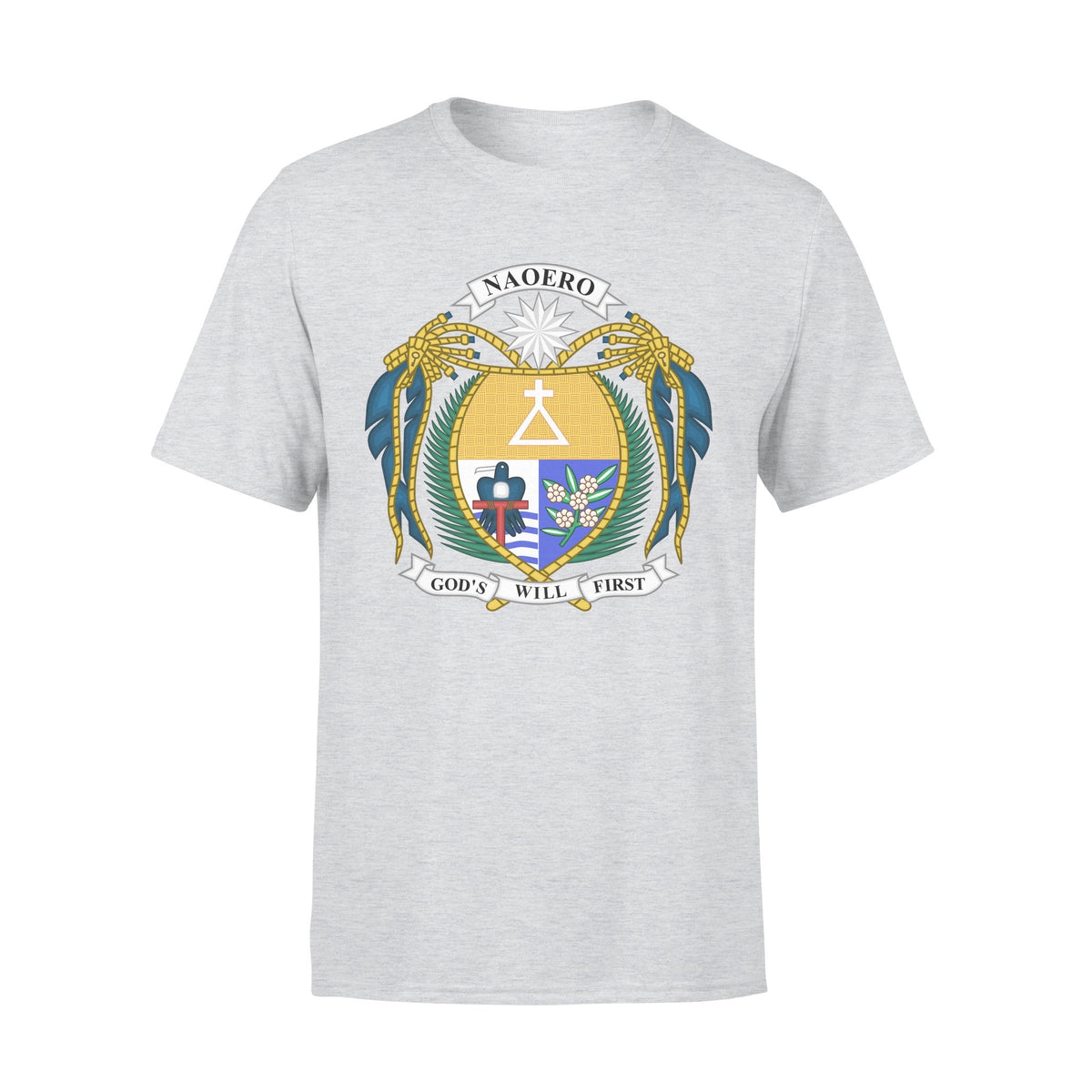Nauru T Shirt Nauru Coat of Arm - Polynesian Pride