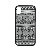 Polynesian 05 Rubber Phone Case One Size iPhone X Black - White - Polynesian Pride
