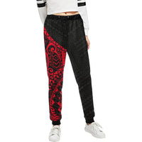 Polynesian Rising 1st Sweatpants (Red) A16 Unisex 6XL Black - Polynesian Pride