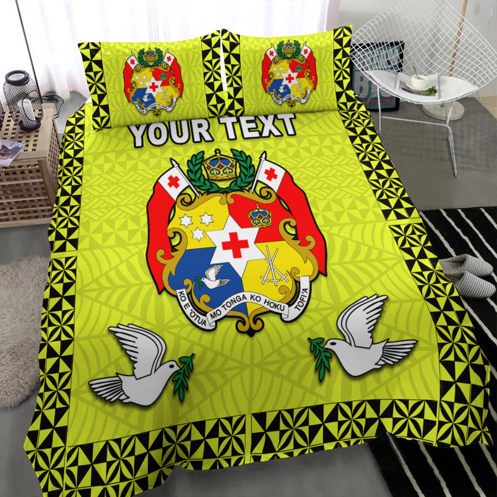 (Custom Personalised) Tonga Bedding Set Be Unique Version 01 Yellow LT13 - Polynesian Pride