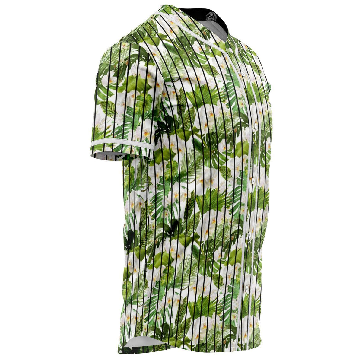 Tropical Plumeria White Baseball Jersey - Polynesian Pride