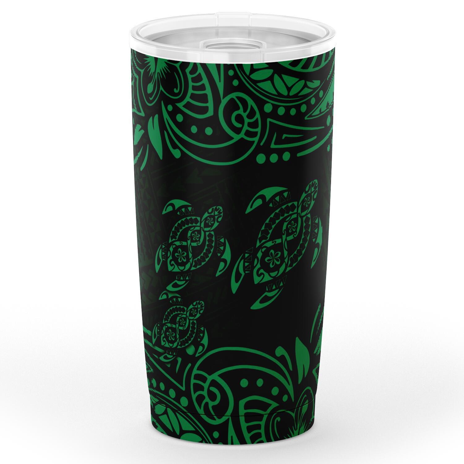 Polynesian Tumbler - Green Sea Turtle One Style Black - Polynesian Pride