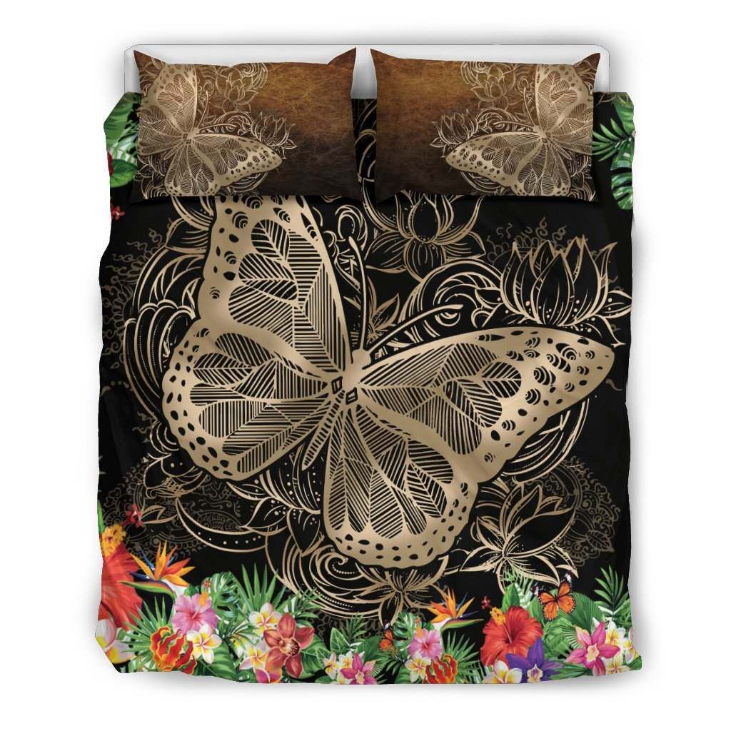 Hawaii Butterfly Bedding Set - AH Black - Polynesian Pride