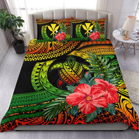 Kanaka Maoli (Hawaiian) Bedding Set - Polynesian Turtle Hibiscus Reggae Reggae - Polynesian Pride