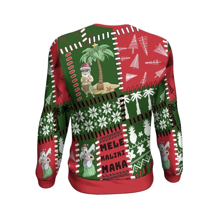 Polynesian Hawaii Christmas Sweatshirt - Ugly Style - Polynesian Pride