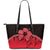 (Custom Personalised) Polynesian Leather Tote Bag Hibiscus Personal Signature Red Red - Polynesian Pride