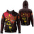 Papua New Guinea Hoodie Rugby Papuan Pattern Spoto Style Unisex Red - Polynesian Pride