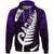 Custom New Zealand Maori Pullover Hoodie, Maori Symbols Purple Unisex Purple - Polynesian Pride