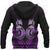 Custom New Zealand Aotearoa Hoodie Manaia Maori Fern Purple - Polynesian Pride