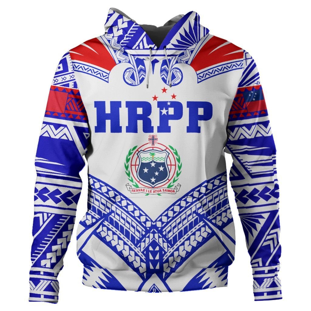 Custom Samoa HRPP Hoodie Polynesian Pattern - Polynesian Pride