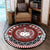 Samoa Home Set - Samoa Roots Round Carpet Round Carpet Brown - Polynesian Pride