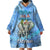 Mother's Day Elephant Watercolor Style Mix Polynesian Pattern Wearable Blanket Hoodie TS07 - Polynesian Pride